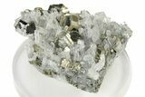 Gleaming Chalcopyrite & Sphalerite on Quartz - Peru #250291-1